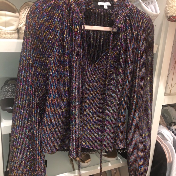 Ronny lobby metallic sparkle top - Picture 2 of 4